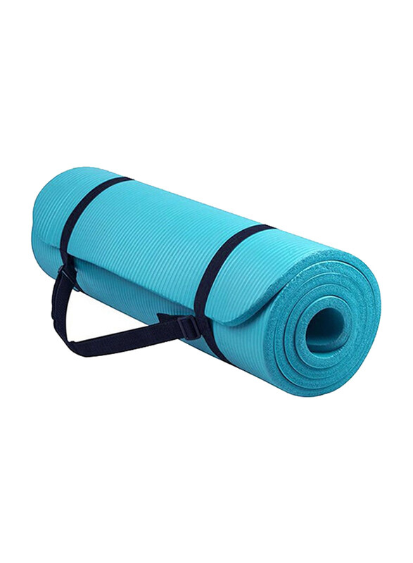 

Generic Foldable Non-Slip Yoga Mat, 180 x 60cm, Light Blue