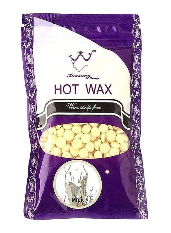 

Konsung Beauty Hair Removal Hot Natural Hard Wax Milk Beans for Body, 100g