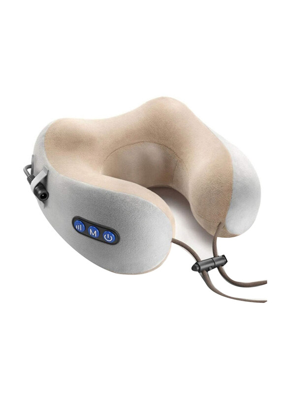 

DubaiGallery Electric Travel Neck Massage Pillow U-Shaped Memory Foam Kneading Head & Neck Support Pillow, 1 Piece