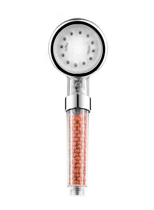 

Generic LED Sprinkler Negative Ions Anion Temperature Sensor Shower Head, Silver/Brown