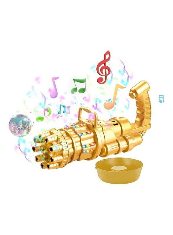 

XiuWoo Gatling Bubble Gun with Cap, Ages 3+, W27, Gold
