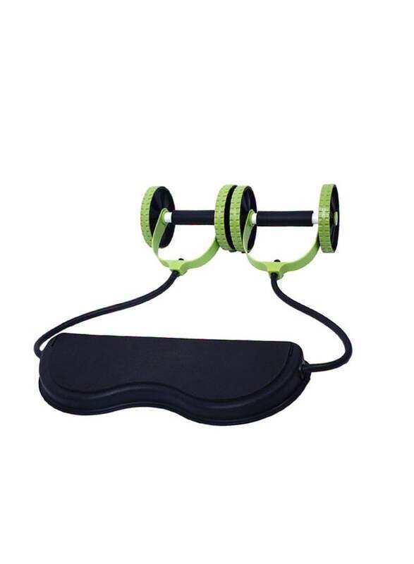 

Generic Abdominal Exercise Wheel Roller with Rope, 25cm, Green/Black