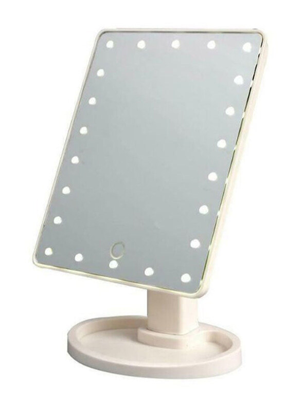 

Frieet Tabletop Vanity Light Up Touch Screen Makeup Mirror, Silver