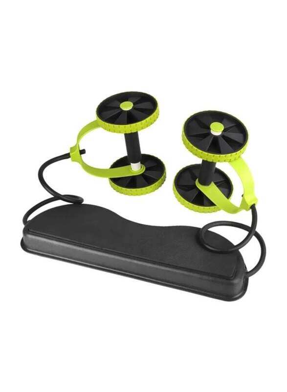 

Generic All-In-1 Abdominal Wheel Roller, Black/Green