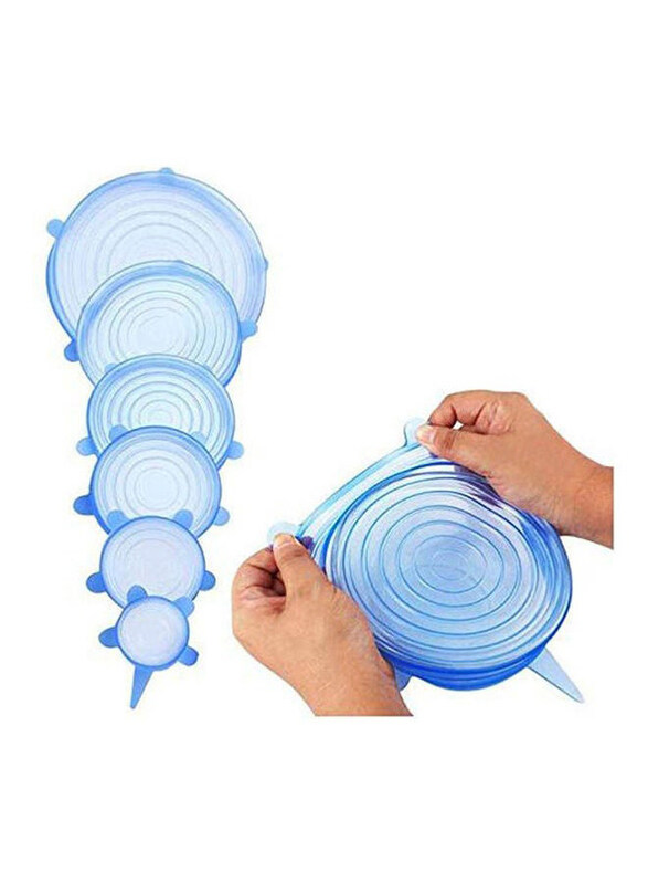 

Generic Silicone Stretch Lids, 6 Piece, Blue