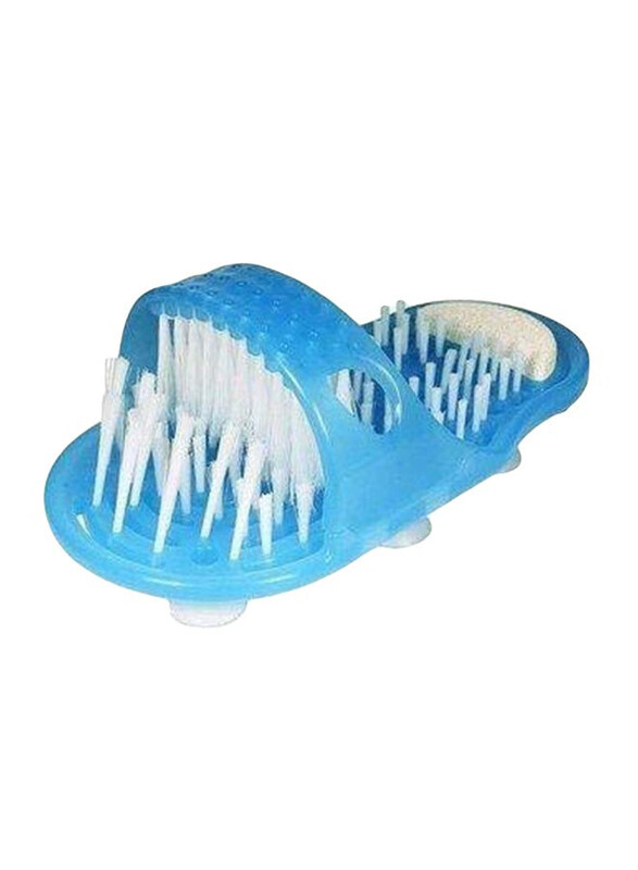 

Zosoe Foot Cleaning Shower Slipper, Blue/White, One Size