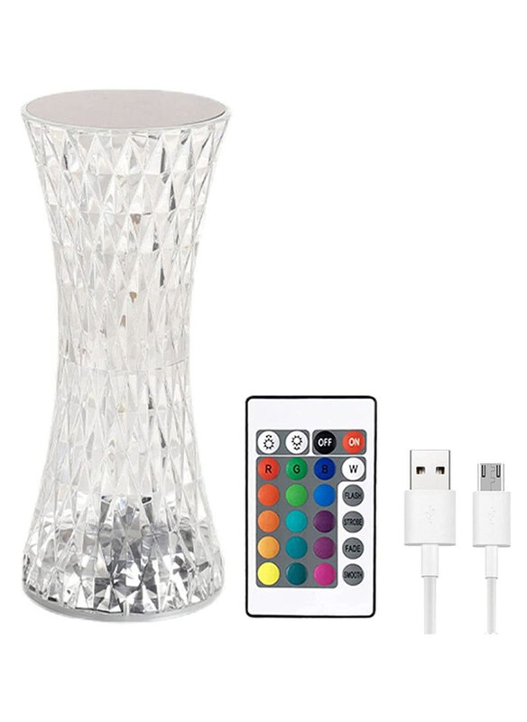 

DubaiGallery Rechargeable Air Humidifier Crystal Lamp, Multicolour