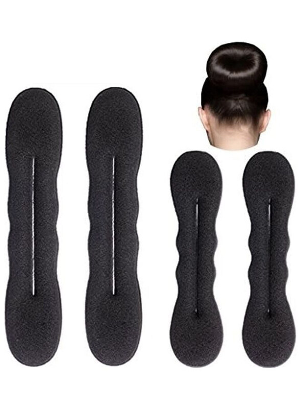 

Styla Hair Magic Bun Maker Foam Sponge for All Hair Types, Black