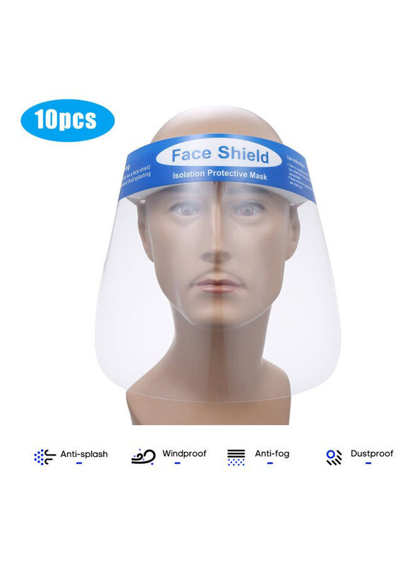 

Generic Face Shields, 10 Pieces, MD-717-10, Clear/Blue
