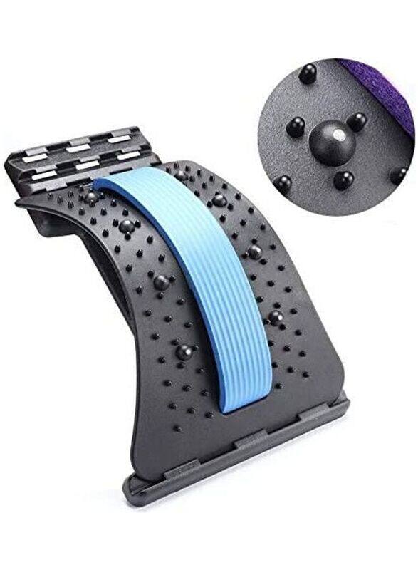 

XiuWoo Adjustable Back Stretcher Device with Magnetic Points, T140, Black/Blue