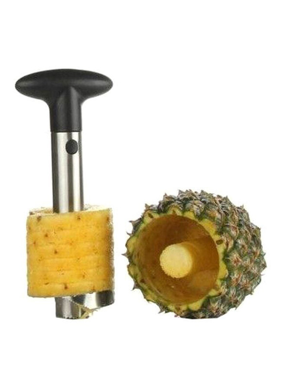 

Generic Pineapple Corer-Slicer, Silver/Black