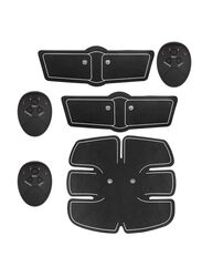 Abdominal Muscle Trainer Gel Pad, 8cm, Black