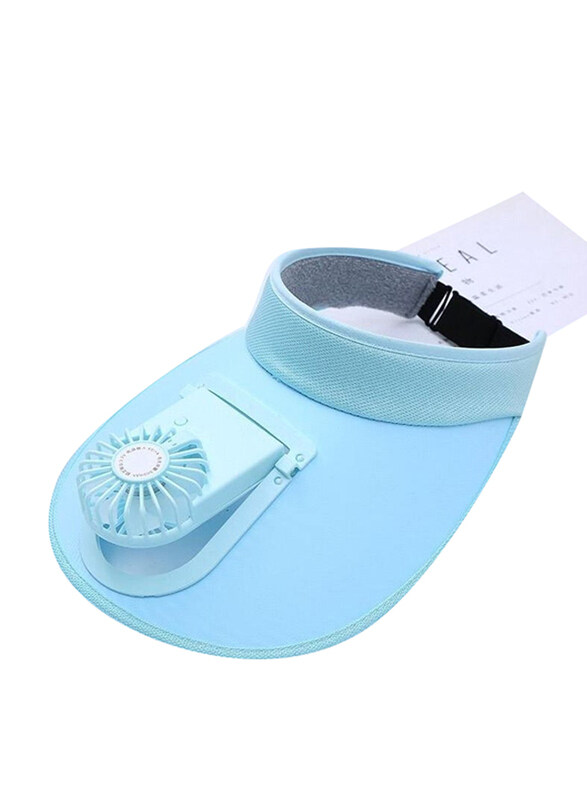 

Generic Usb Outdoor Fan Cooling Peaked Bucket Cap for Women, One Size, Blue