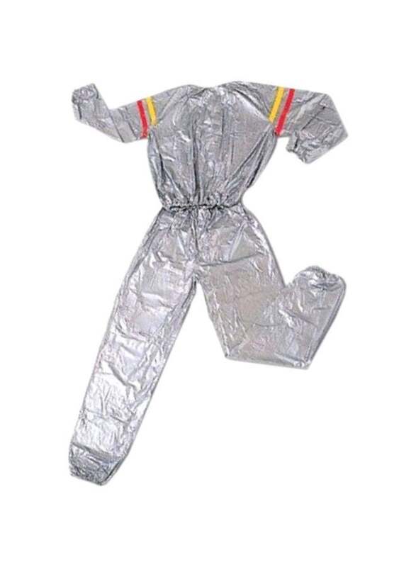 Vinyl Fabric Sauna Suit, 5X-Large, Silver