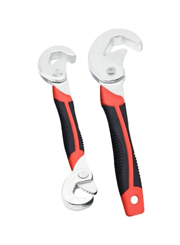 

Sapu 2-Piece Multifunctional Wrench Set, Black/Silver/Red