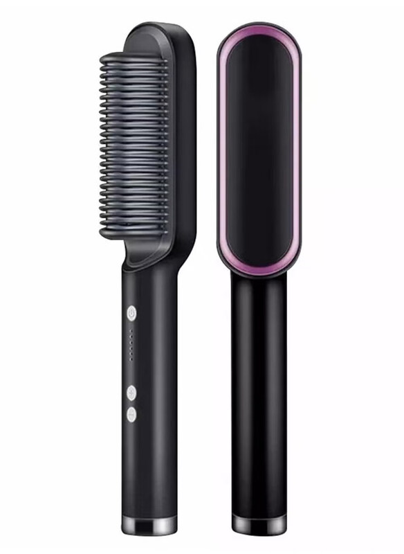 

DubaiGallery Hair Straightener & Curler Brush, Black
