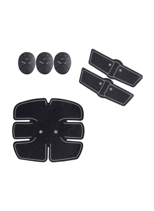 Smart ABS Toning Muscle Toner, 6 Pieces, Black