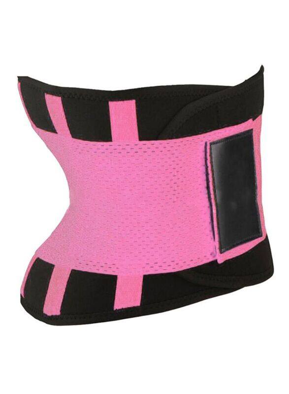 

Cytheria Corset Abdomen Slimming Body Shaper Sport Girdle Belt, Pink/Black