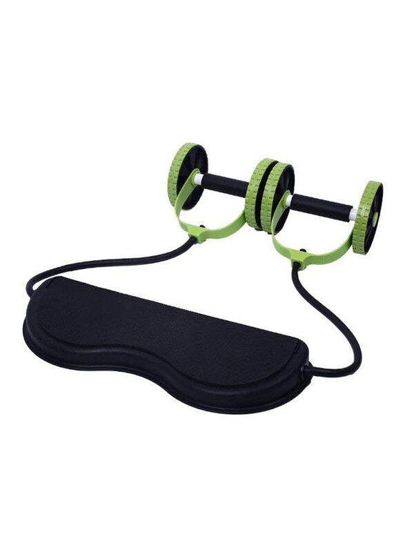 

Generic Double Wheel Unisex Abdominal Trainer Machine, Green/Black