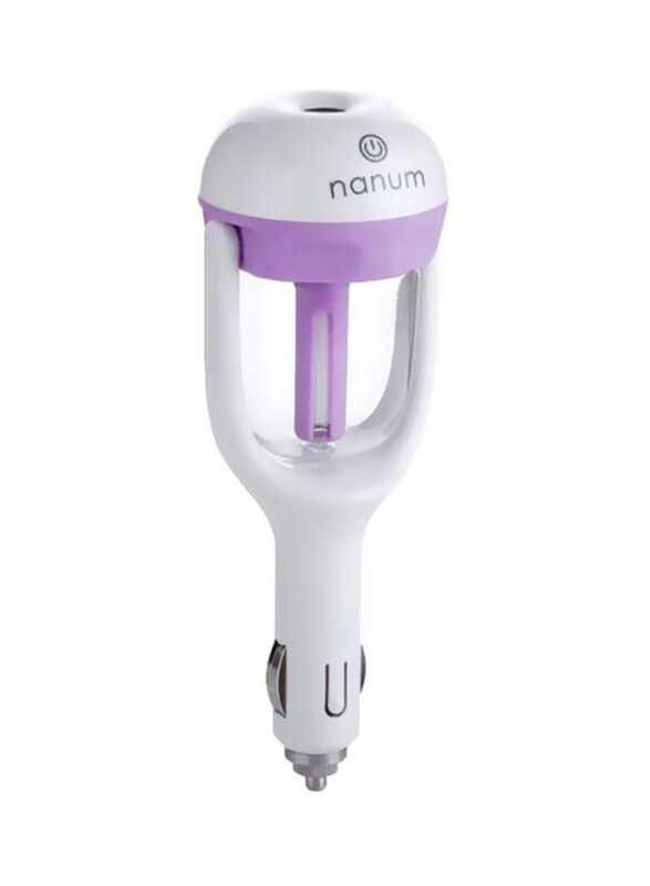 

Nanum Car Plug Air Humidifier, White/Purple
