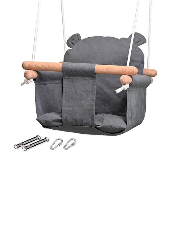 

DubaiGallery Baby Cloth Pocket Swing Indoor & Outdoor, Grey