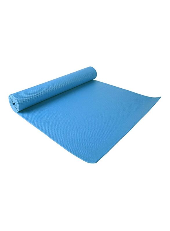 Yoga Mat With Carry Strap, 24-Inch, Blue