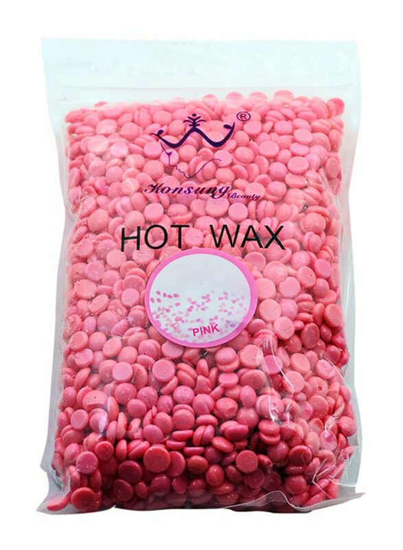 

Konsung Beauty Hair Removal Hard Hot Wax Beans, Pink, 300gm