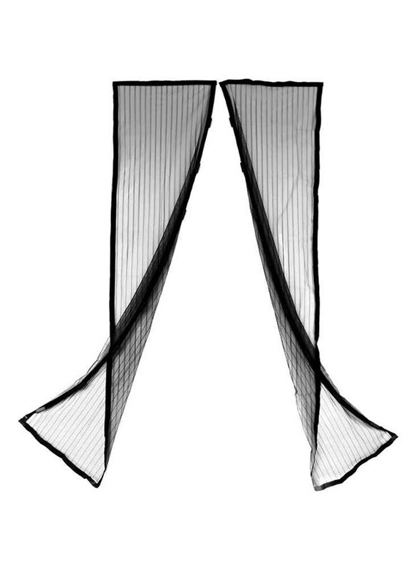 

Magic Mesh Magnetic Mesh Curtain, Black
