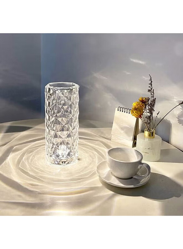 

Arabest Rose Diamond USB Charging Table Lamp, White