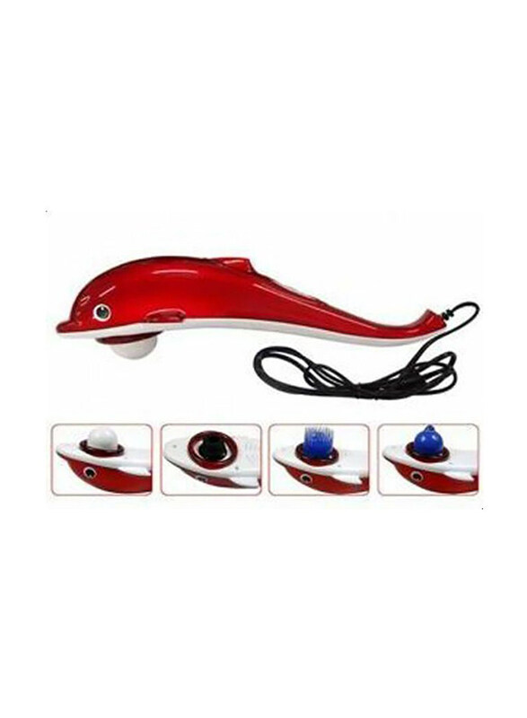 

Generic Dolphin Infrared Massager, Red/White