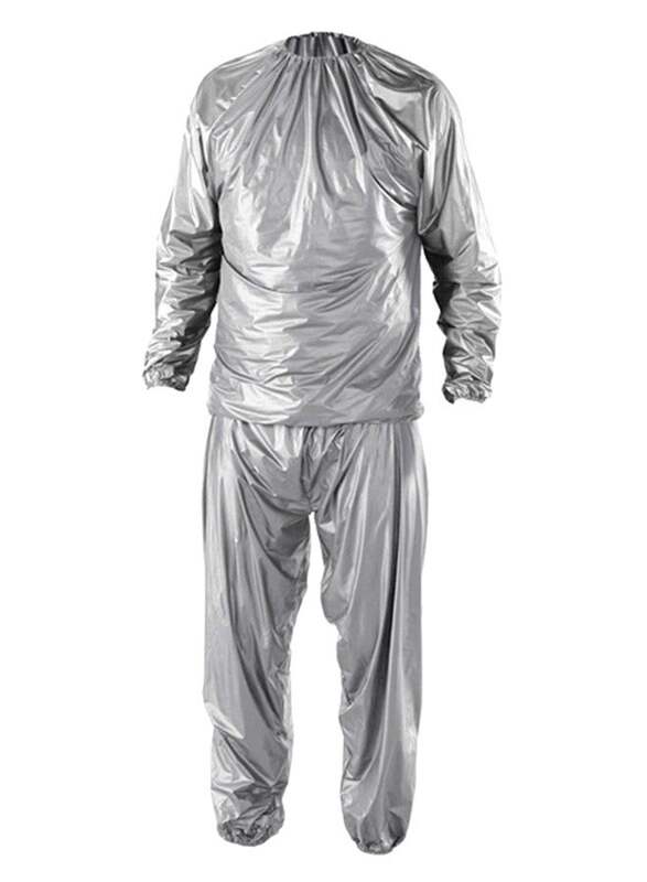 Slimming Sauna Suit, XXL, Silver