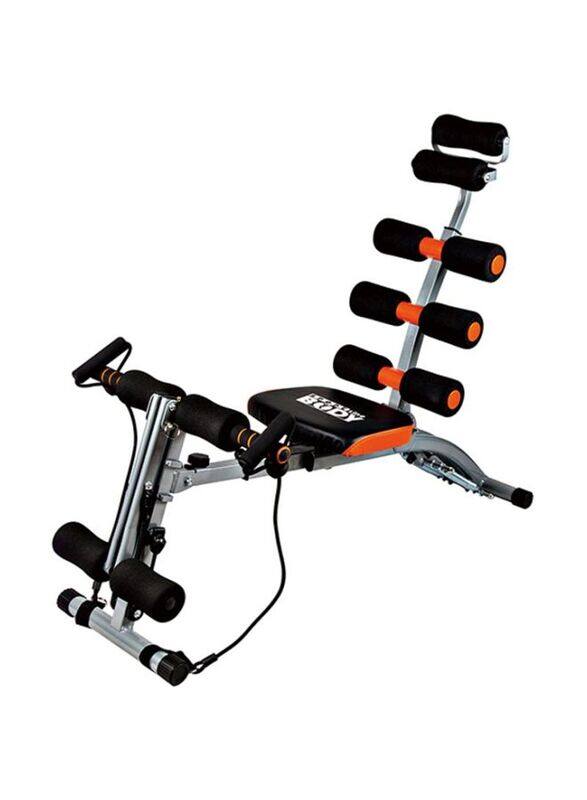 

Bodyline Six Pack Bench With Resistance Rope, Multicolour