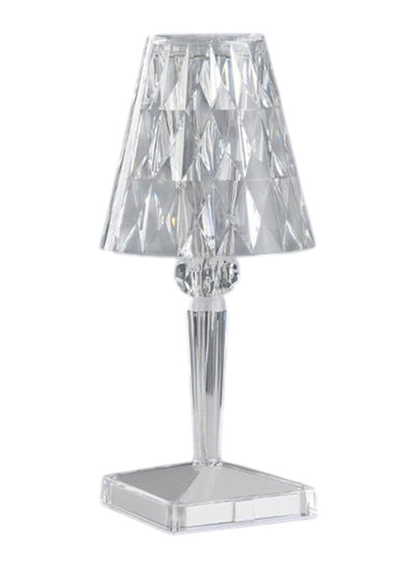 

Generic Crystal Diamond Ambience Desk Lamp, White