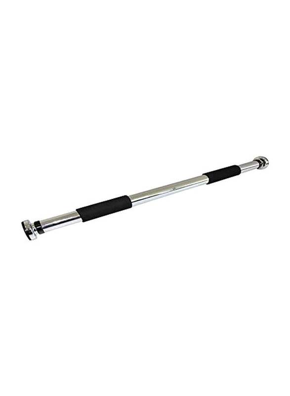 MDBuddy Door Gym Bar, 96cm, Silver/Black