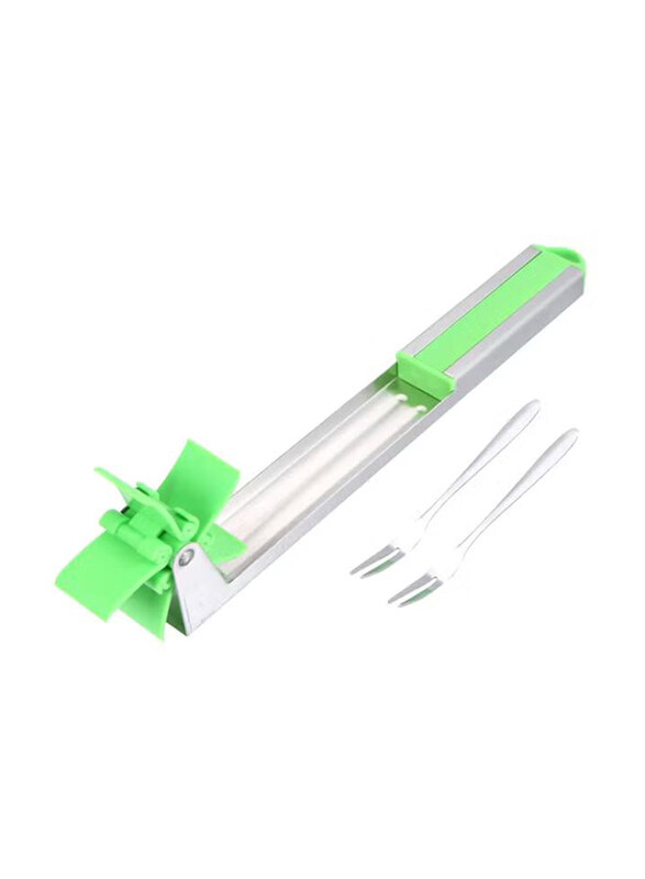 

Generic Outdoor Watermelon Slicer, Green/Silver