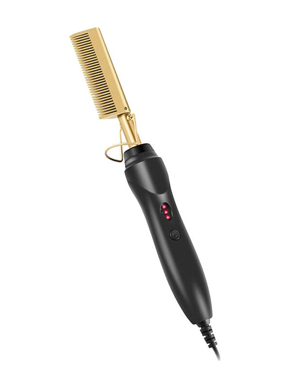 

Generic Portable Electric Dual Use Straight Comb, Black/Golden