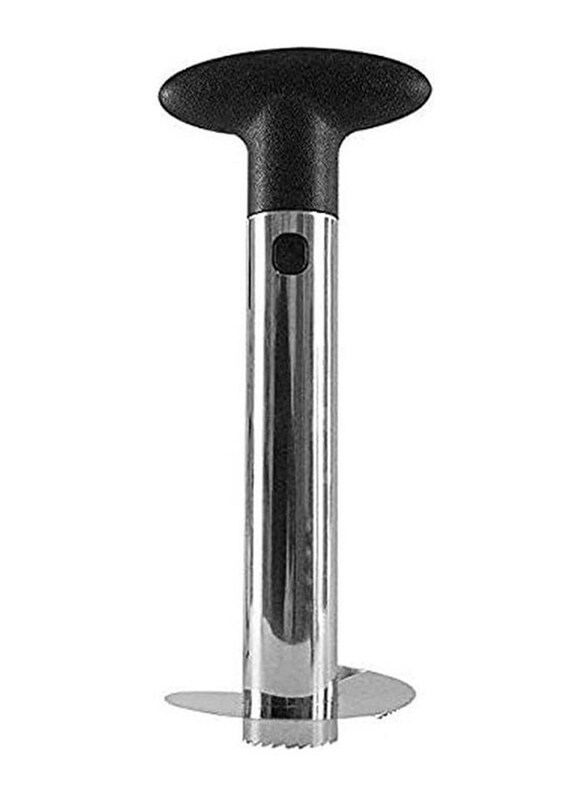 

Generic Professional Pineapple Corer Slicer 3-In-1 Peeler Corer And Spiral Cutter Stainless Steel Frosted De-Corer Peeler, Multicolour