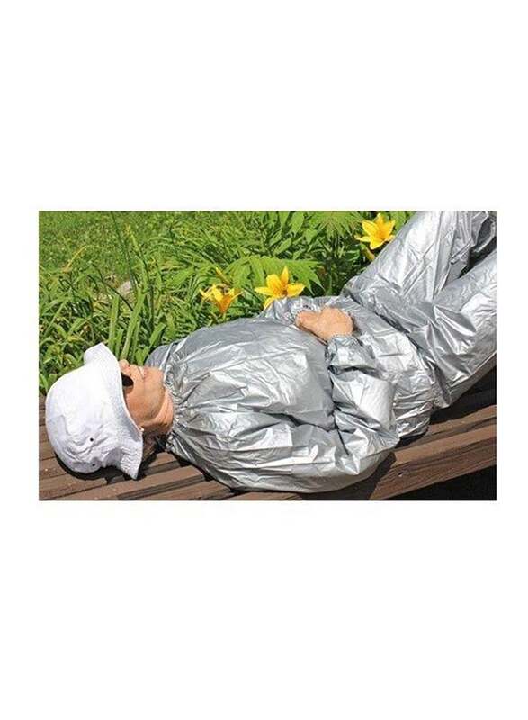 Sauna Slimming Suit, Small, Silver