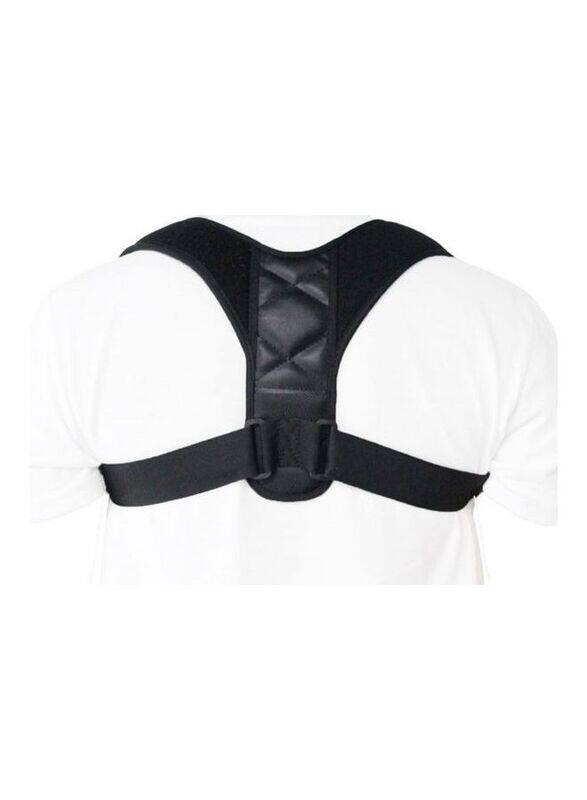 

Generic Posture Corrector Back And Shoulder Brace Belt, Medium, Black