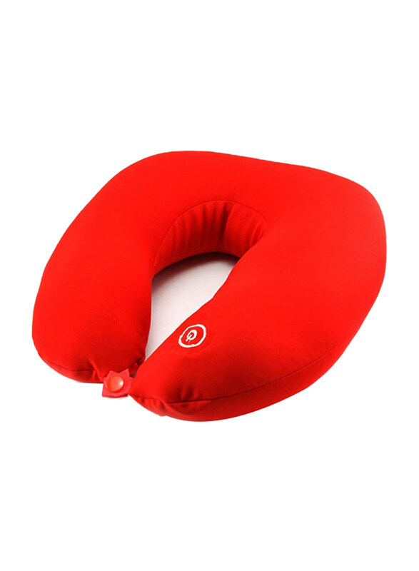 

Generic Microbead Neck Massage Travel Pillow, Red