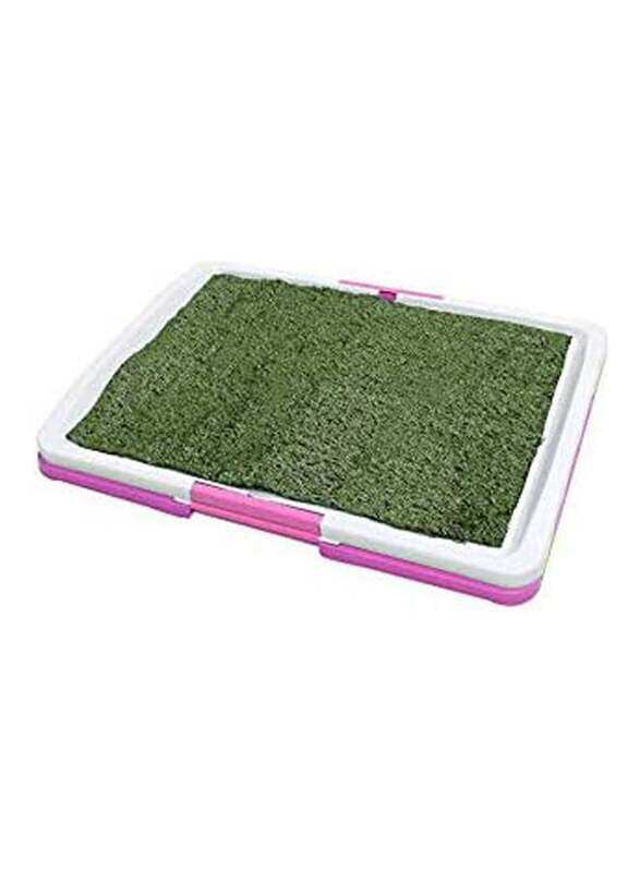 

Generic 3 Tires Indoor Puppy Dog Potty Training Pee Pad Mat with Tray, 60 x 40cm, Multicolour