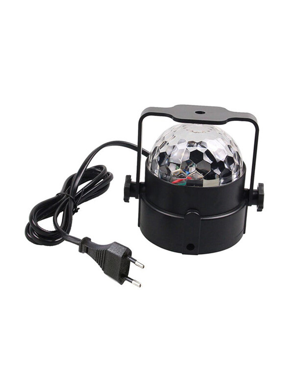 

Generic Sound Active Mini Effect Stage Lighting Rgb Led Crystal Magic Ball, Black/Clear