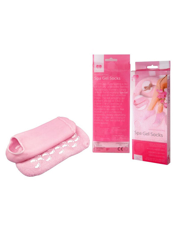 

DubaiGallery Moisturizing Spa Gel Unisex Lined Socks, Pink