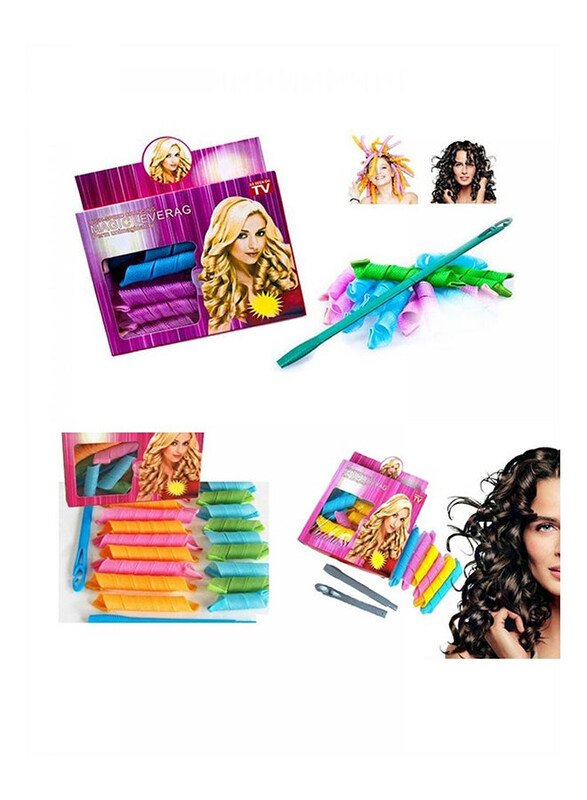 

Generic Magic Leverage Hair Rollers, Green/Blue/Yellow