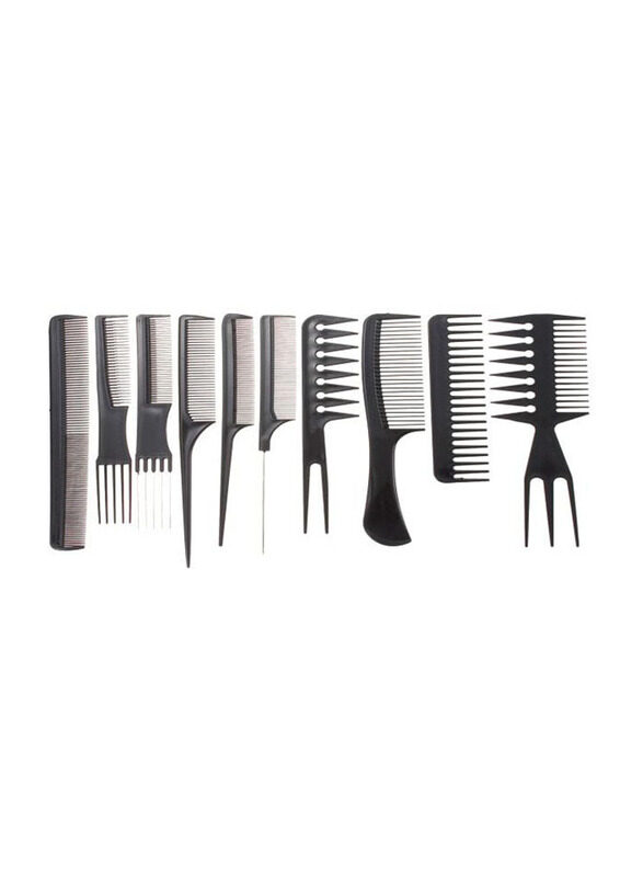 

Generic Styling Combs, Black, 10 Pieces