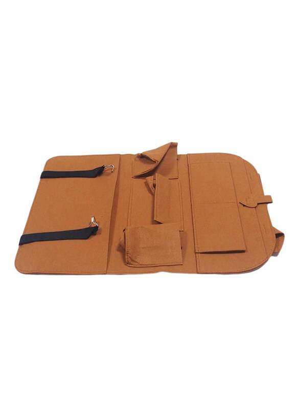 

Generic Vehicle Seat Back Pocket Storage Bag Hanger Holder Organizer, Brown