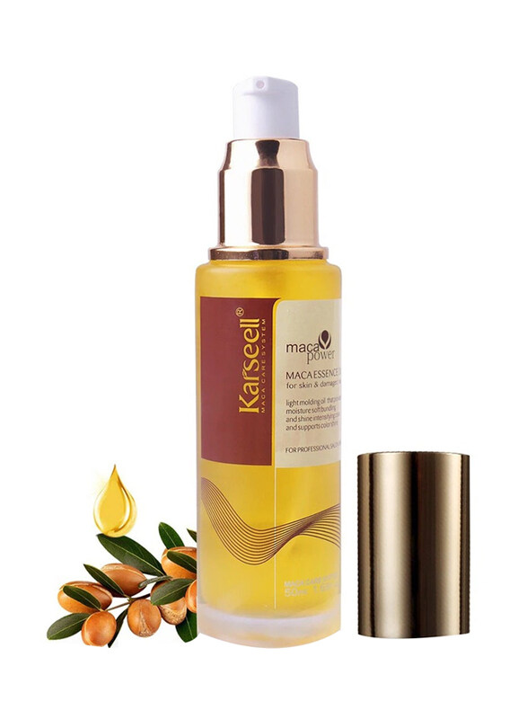 

Karseell Maca Essence Argan Oil Cold Pressed Hair Oil for Damaged hair, 50ml