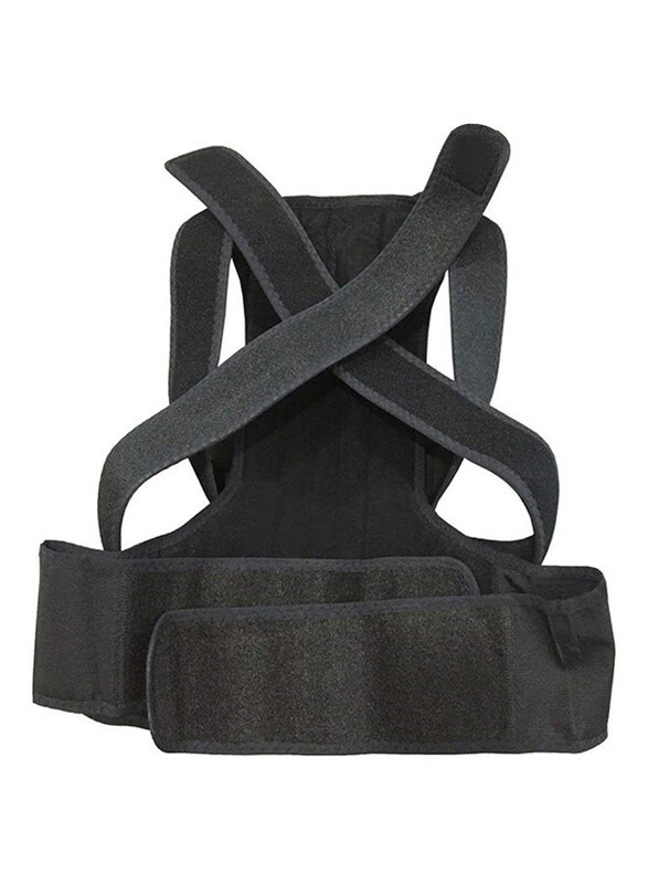 

Boobeauty Adjustable Back Posture Corrector Belt, Black