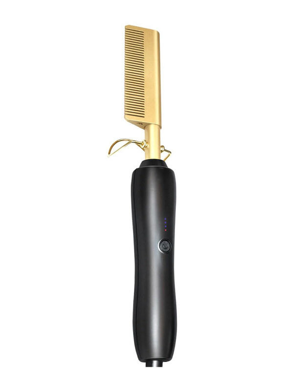 

DubaiGallery Electric Heated Brush Fast Hair Straightener, Black