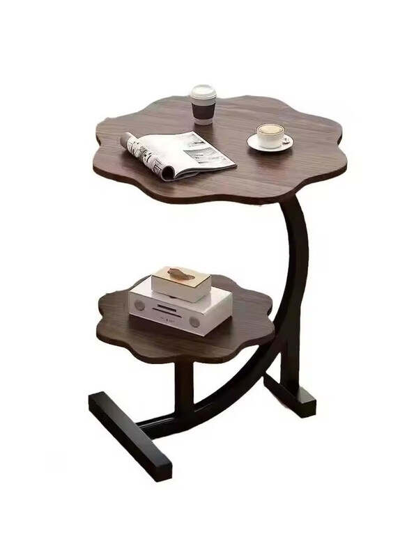 

DubaiGallery Meja Tepi Fashion Style Coffee Table, Brown/Black